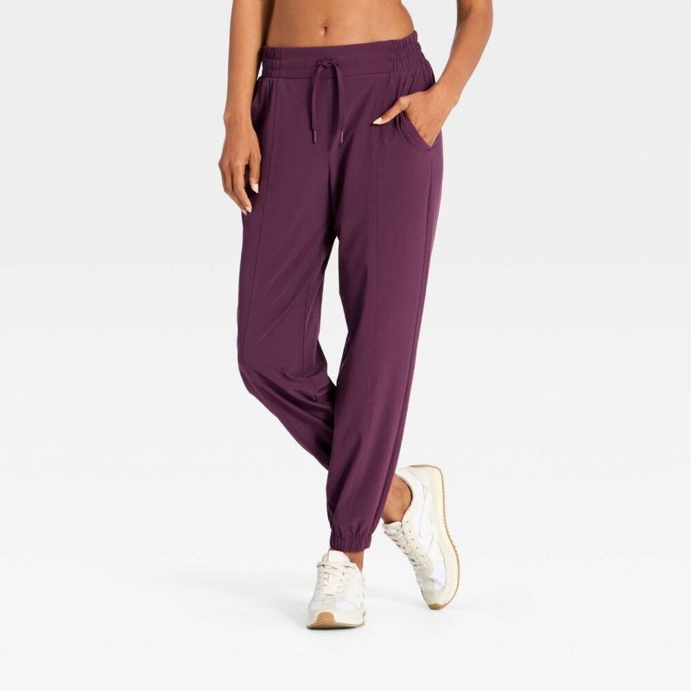 Women's Active Light Mid-Rise Jogger Pants - All In Motion Dark Purple XS
